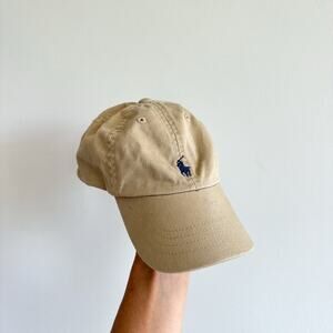 Polo Ralph Lauren Kid's Embroidered Logo Baseball Cap Tan One Size